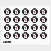 Be My Boo Funny Ghost Pun Dark beroemd gemaakt doo Ronde Sticker (Vel)