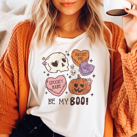 Be My Boo Retro Halloween Tri-Blend Shirt
