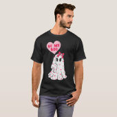 Be My Boo Schattigee Valentijnse Ghost Pink Valent T-shirt (Voorkant volledig)