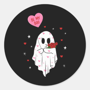 Be My Boo Valentijn Ghost beroemd gemaakt door Byl Ronde Sticker