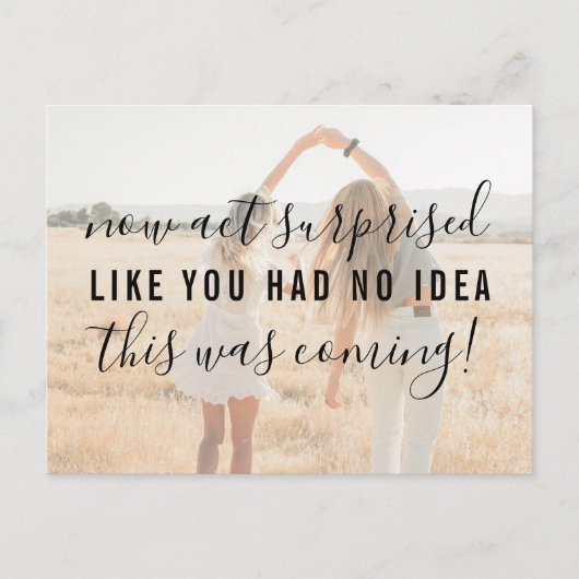 Be My Bridesmaid Act Verrast Grappige Uitnodiging (Voorkant)