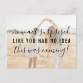 Be My Bridesmaid Act Verrast Grappige Uitnodiging Briefkaart (Voorkant)