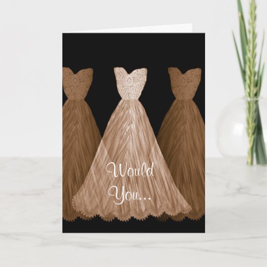 Be My Bridesmaid - CHOCOLADEJURKEN Trouwjurken Kaa (Voorkant)