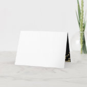 Be My Bridesmaid Gold Faux Glitter Confetti Zwart (Achterkant)