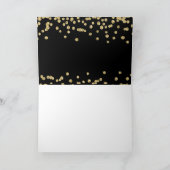 Be My Bridesmaid Gold Faux Glitter Confetti Zwart (Binnen)