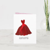 Be My Bridesmaid Invitation RED Velvet Gown 2 (Achterkant)