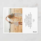 Be My Bridesmaid Photo Collage Hartkalligrafie Briefkaart (Achterkant)