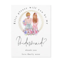 Be My Bridesmaid Request Fair Haired Girls