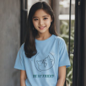 Be My Friend Meisjes T-shirt - Leuk en Modieus