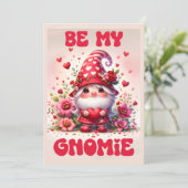 Be My Gnomie - Valentijnsdag Kaart (Staand voorkant)
