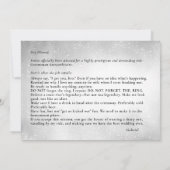 Be my groomsman verzoek beschrijving zwarte boog s kaart (Achterkant)