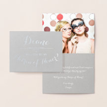 Be My Matron of Honor Cursive gepersonaliseerd