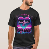Be My Player 2 Retrowave Valentijnsdag T-shirt (Voorkant)