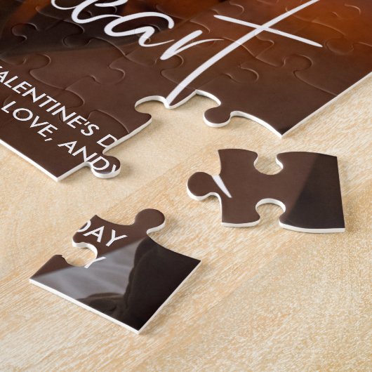 Be My Sweetheart Script Valentijn Foto Legpuzzel (Zijkant)