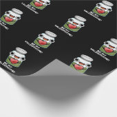 Be My Valen-thyme Funny Valentijn Pun Dark BG Cadeaupapier (Hoek)