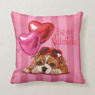 "Be My Valentijn" English Bulldog Kussen