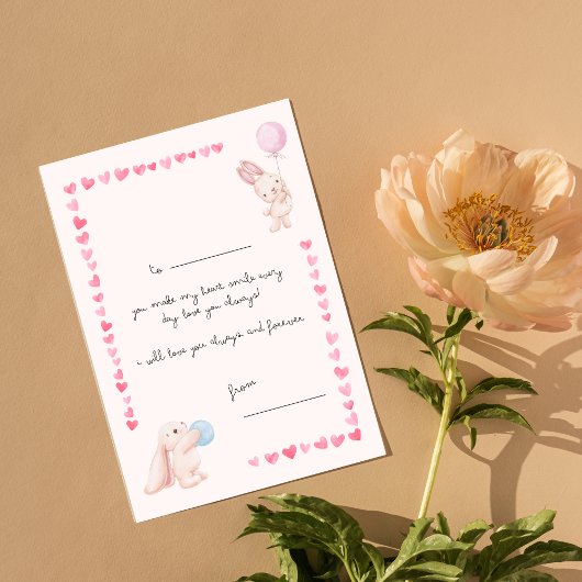 BE my valentijn ,Flat Holiday Kaart