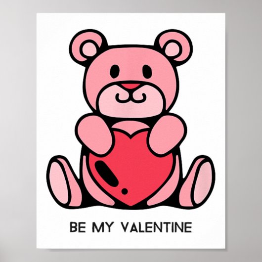 Be My Valentijn - Funny Valentijns's Gift Faildroi Poster (Voorkant)