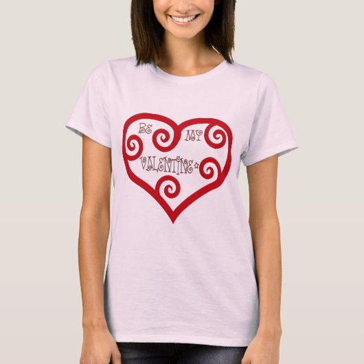 Be My Valentijn Heart Women's T-shirt (Voorkant)