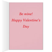 Be My Valentijn Love Hearts goud & rode valentijn (Binnen (Rechts))