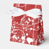 Be My Valentijn Red & White Heart Design Favoriete Bedankdoosjes (Voorkant Zijde)