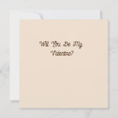 Be my Valentine (Achterkant)