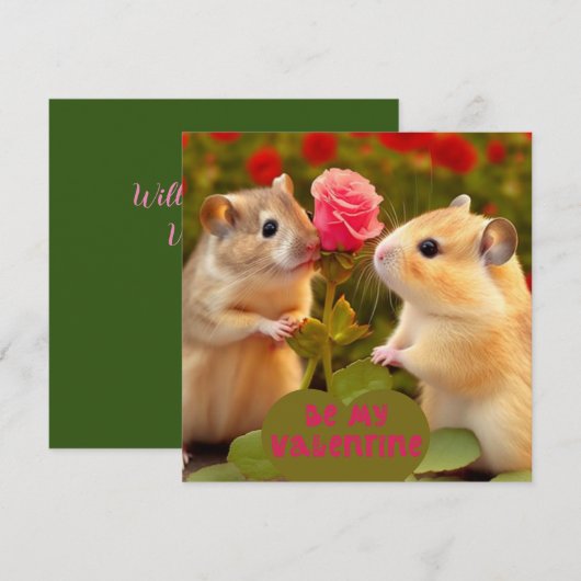 Be my Valentine (Voorkant / Achterkant)