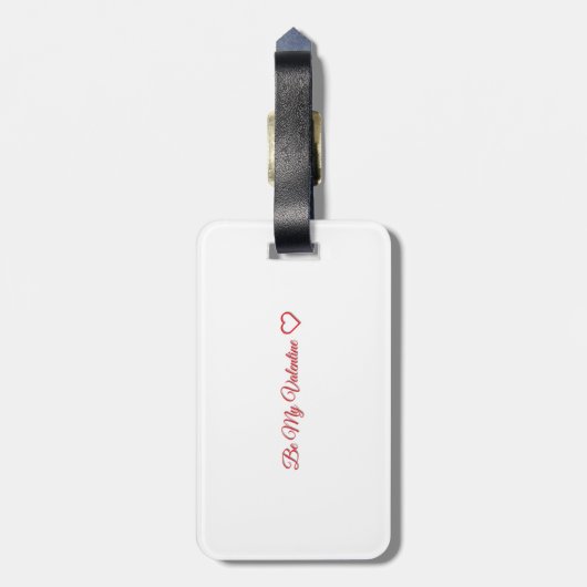 Be My Valentine ❤️ Bagagelabel (Achterkant verticaal)