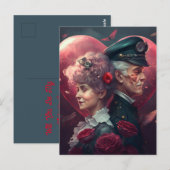 Be my Valentine Briefkaart (Voorkant / Achterkant)