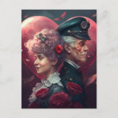 Be my Valentine Briefkaart (Voorkant)