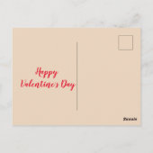 Be my Valentine Briefkaart (Achterkant)