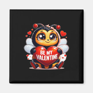 Be My Valentine Bumblebee Heart  Magneet
