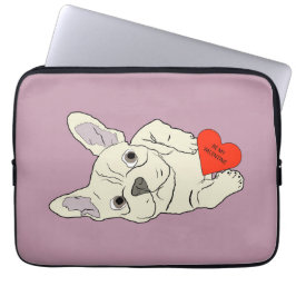 Be my Valentine, dog Laptop Sleeve