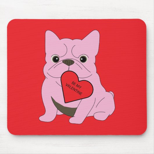 Be my Valentine, dog Muismat (Voorkant)