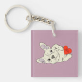 Be my Valentine, dog Sleutelhanger (voorkant)