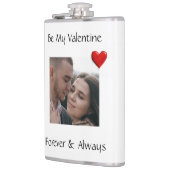 Be My Valentine Flask Custom Vinyl Wrap with Photo Heupfles (Links)