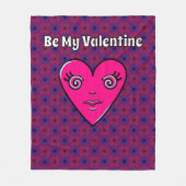 Be My Valentine Fleece Blanket Deken (Voorkant)