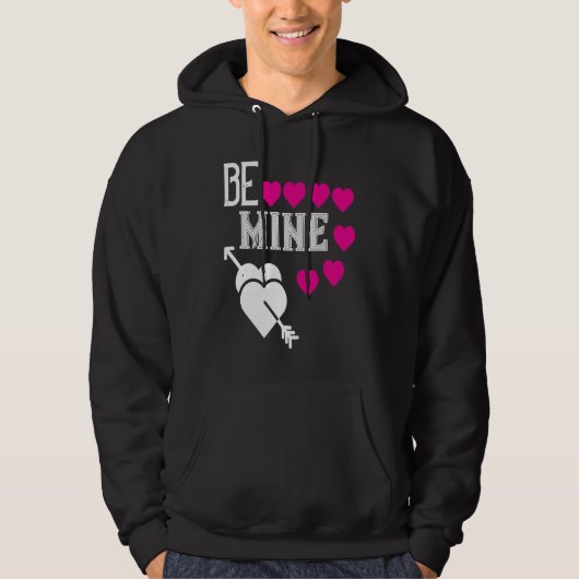 Be My Valentine Happy Valentines Day  For Him Her Hoodie (Voorkant)