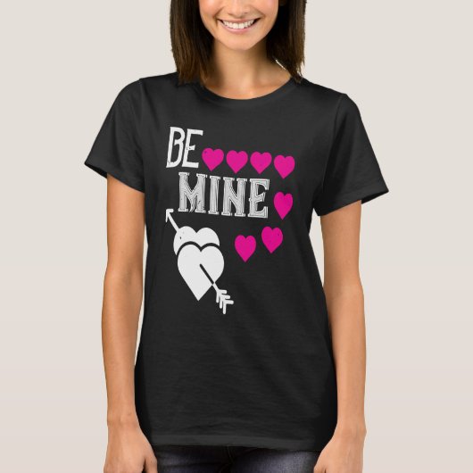Be My Valentine Happy Valentines Day  For Him Her T-shirt (Voorkant)