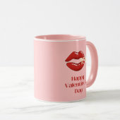 Be My Valentine Heart Lock and Key Pink Mug Mok (Voorkant rechts)