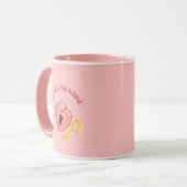 Be My Valentine Heart Lock and Key Pink Mug Mok (Voorkant links)