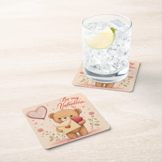 Be my Valentine Kartonnen Onderzetters (Insitu)