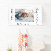Be my valentine love name purple year photo simple spandoek (Insitu)