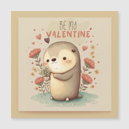 Be my Valentine Magnetische Uitnodiging (Voorkant)