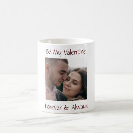 Be My Valentine Mug Personalized Couple Photo Koffiemok