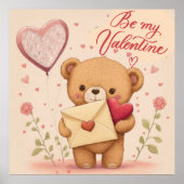 Be my Valentine Poster (Voorkant)