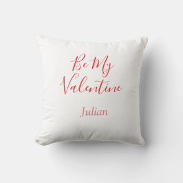 Be my valentine red name elegant love couple  kussen