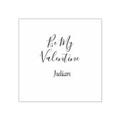 Be my valentine red name elegant love couple  rubberstempel (Afrduk)