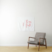 Be my valentine red name elegant love couple  wandkleed (In Situ (horizontaal))