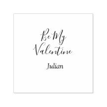 Be my valentine red name elegant love couple 
